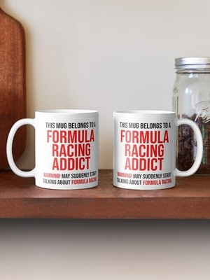 This Mug Belongs To A Formula Racing Addict Coffee Mug Motorsport Fan CeramicMug
