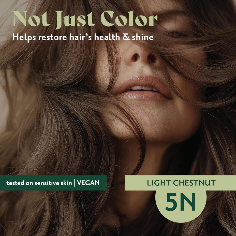 Herbatint 5N Light Chestnut Hair Dye - 100 Gray Coverage - 4 Pack - Изображение 4 из 4