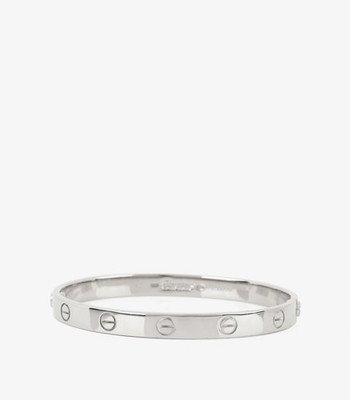 Cartier 18kt Weißgold Love Armreif