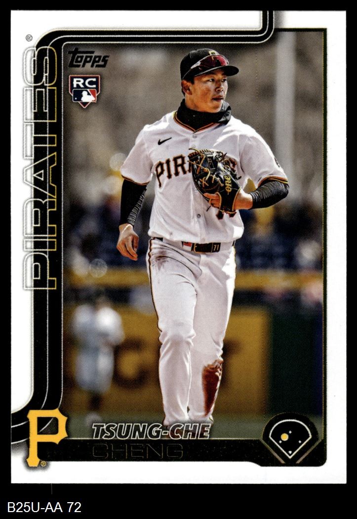 2025 Topps Update #72 Tsung-Che Cheng Pirates RC 8 - NM/MT