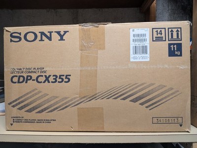 Sony CDP-CX355 300 Disc CD Player with remote,keyboard,cables and