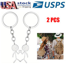 A Pair Fingers Heart I LOVE YOU Keychain Lovers Keyring Valentine's Day Present