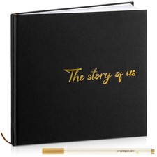 Hardcover Couples Scrapbook 144 Pages 8.7 x 8.7" Couples Photo Album Scrapboo...