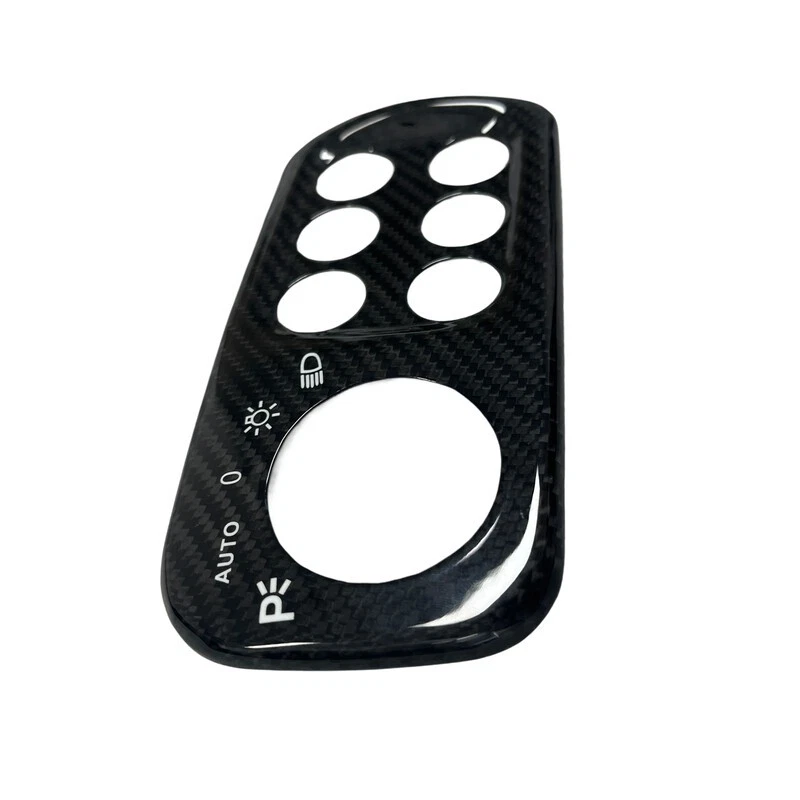 Full Carbon Fiber Headlight Switch Cover for Maserati GranTurismo GC MC 08-19 - Image 4 of 4