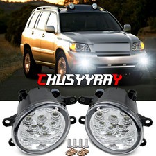 For Toyota Highlander 2008-2012 Led Pair Front Bumper Fog Lights Driving Lamps For Toyota Highlander 2008-2012 Led Pair Front Bumper Fog Lights Driving Lamps