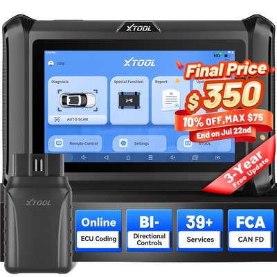 XTOOL D7W Automotive Full System Diagnostic WIFI Scanner Bidirectional Scan Tool