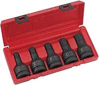 "3/4\" Antrieb 5-Teiliges SAE Sechskant Schlag-Einsatzset - Sunex Tool 4506"