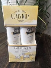 THE NATURAL GOATS MILK COMPANY HAND CREAM DUO SET WITH MANUKA HONEY 4.3 fl oz