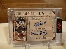 2025 Leaf Seasons In The Sun Baseball 1/5 Time Capsule 1978 #TC-1 - DENT/TORREZ