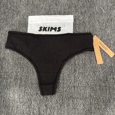 NWT Black Skims Fits Everybody Thong Size M Comfortable Sexy #7149