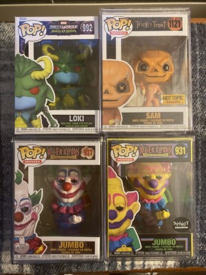 Funko Pop! Lot Of 4 Total , Killer Klowns From Outer Space X2 Plus Sam Loki