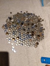 2.4 POUNDS CHAMPION 1/4"  or -  TRANSPARENT MARBLES 14.99  Exact Marbles