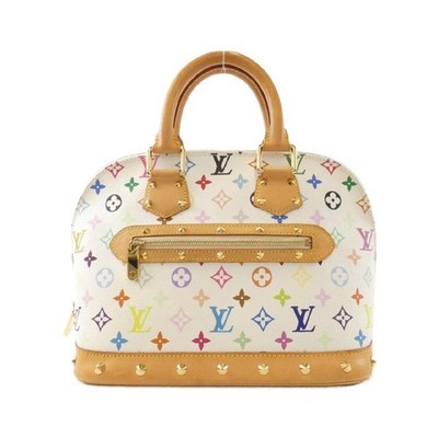 echt LOUIS VUITTON Multicolor Alma PM Blanc Handtasche M92647 LV gebraucht
