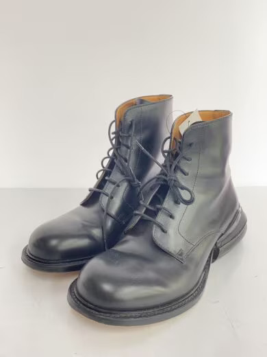 SAOLA Maison Margiela Stivali stringati Taglia 40 Nero Pelle Suola ad aria