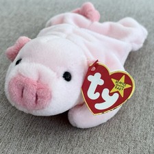 MANY ERRORS Ty Beanie Baby Squealer the Pig 1993 5th 6th CE PVC Pellets NWT