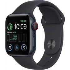 Apple Watch SE 2nd Generation GPS Cellular 40mm Aluminum Case w Midnight Band