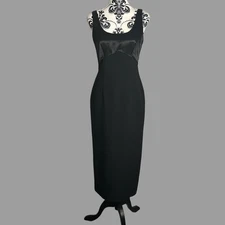Hamells Backless Black Evening Special Occasion Dress Size 10