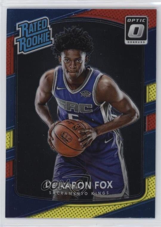 2017 Panini Donruss Optic Rated Rookie Mega Box Red & Yellow De'Aaron Fox 12g7