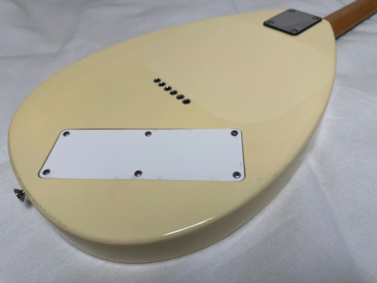 VOX APACHE-1 Teardrop Type Travel Guitar Vintage White Built