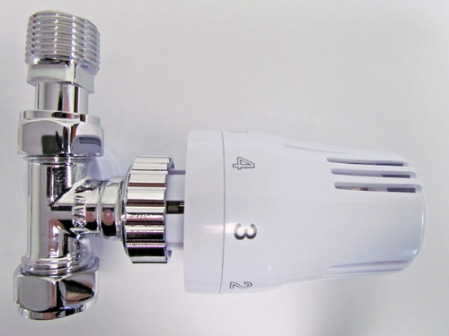 10mm/15mm BI-DIRECTIONAL THERMOSTATIC TOWEL RAIL RADIATOR VALVE STRAIGHT TRV - Picture 4 of 5