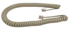 NEW 9 Foot Replacement Handset Cord for Scitec Hotel Motel Phone - Ash / Beige