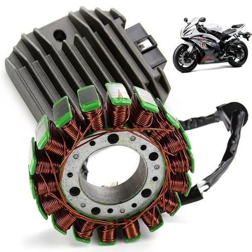 Magneto Stator Coil & Voltage Regulator Rectifier For Yamaha YZF R1 1999 20 21 - Picture 4 of 12
