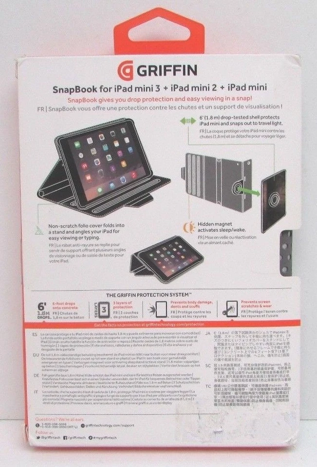 Griffin SnapBook For iPad Mini 1/2/3 in Gray with Silver Dots - Image 2 of 4