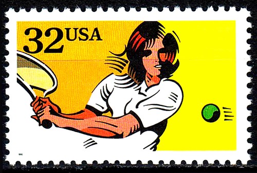 USA postfrisch MNH Tennis Sport Ballsport Animation Aktivität Freizeit / 380