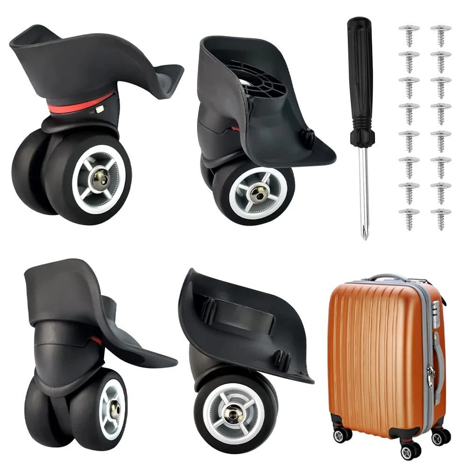 4 Stk A08 Ersatz Gepäck Rollen Räder Ersatz Lenkrolle für Koffer Reparatur Roll - Bild 2 von 4