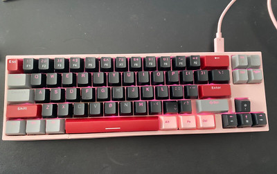 Ducky X Varmilo Miya68-Pro Pink Mechanical Keyboard - 2 small nicks cosmetic