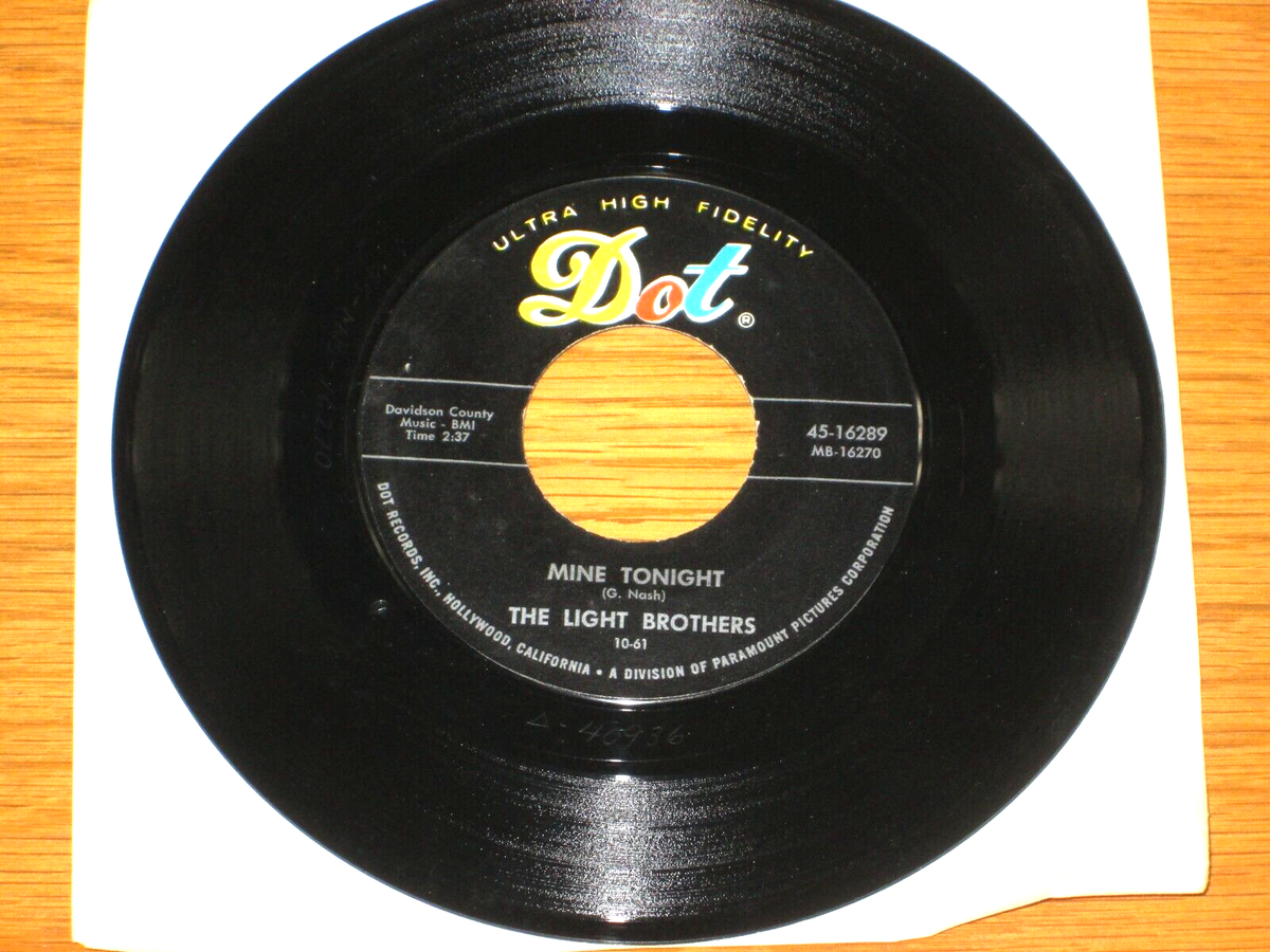 TEEN ROCK&ROLL 45 RPM - LIGHT BROTHERS - DOT 16289 - 