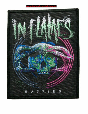   In Flames - Battles gewebter Aufnäher-woven Patch Neu & Official!