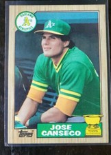 Jose Canseco 1987 Topps All-Star Rookie Gold Cup #620 Athletics Centered MINT
