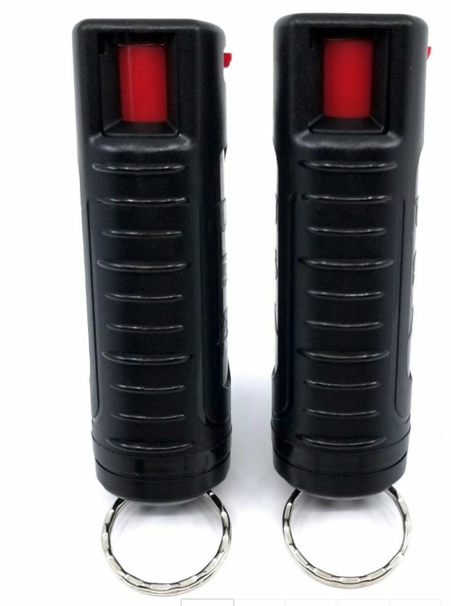 2 x Self Defense Pepper Sprays with Keychain - 2~3 Days Fast USPS Shipping