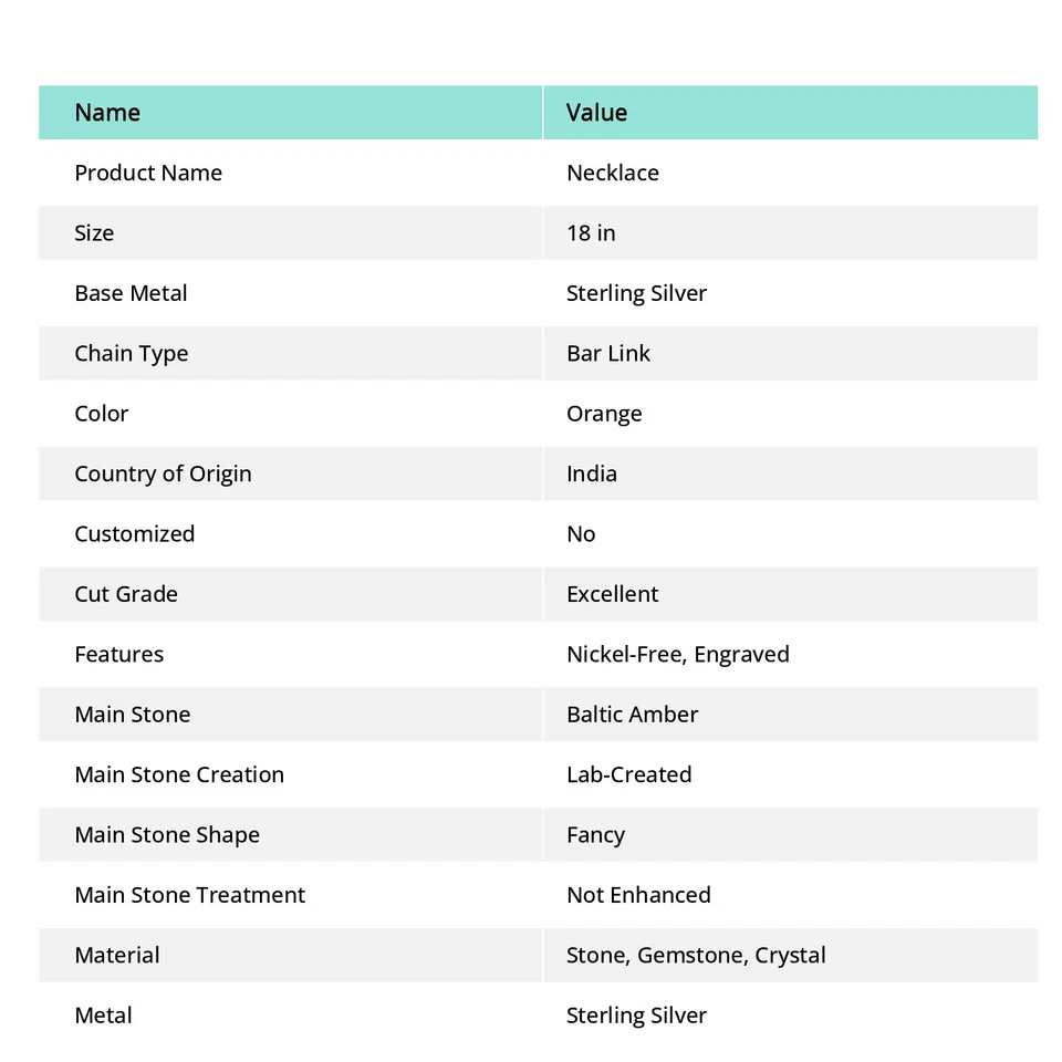 Baltic Amber Gemstone 925 Sterling Silver Necklace 18" l315 - Image 2 of 4