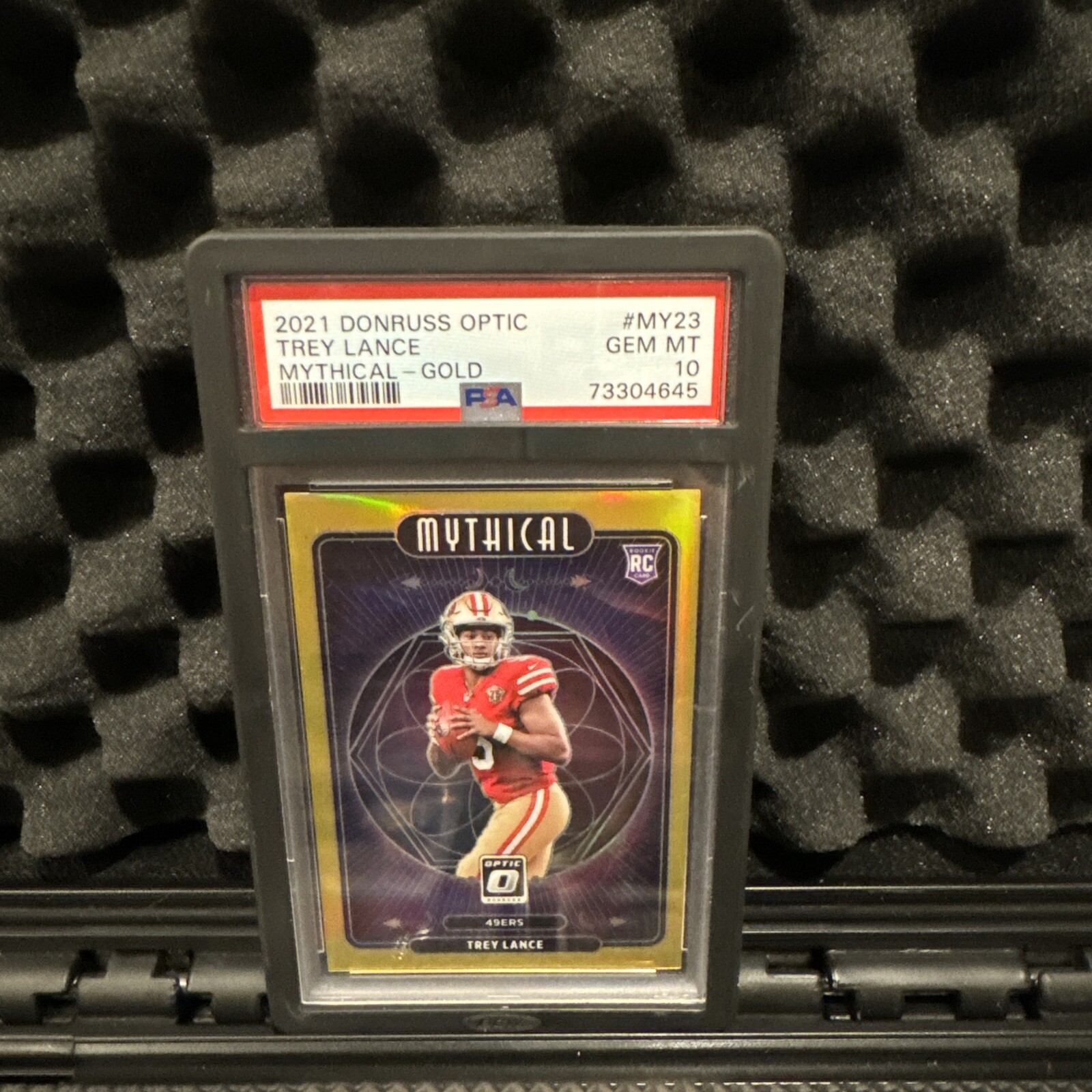 Trey Lance Panini Donruss Optic Mythical #MY23 Gold
