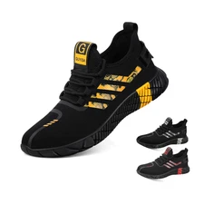 Mens' Safety Work Shoes Steel Toe Breathable Indestructible lightweight Sneakers