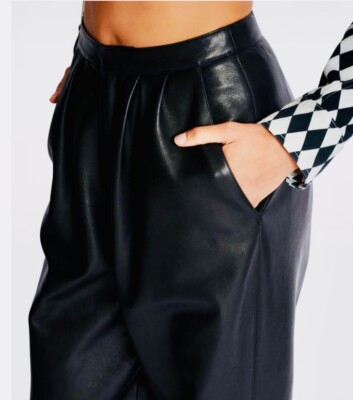 Balmain leather pants size 36