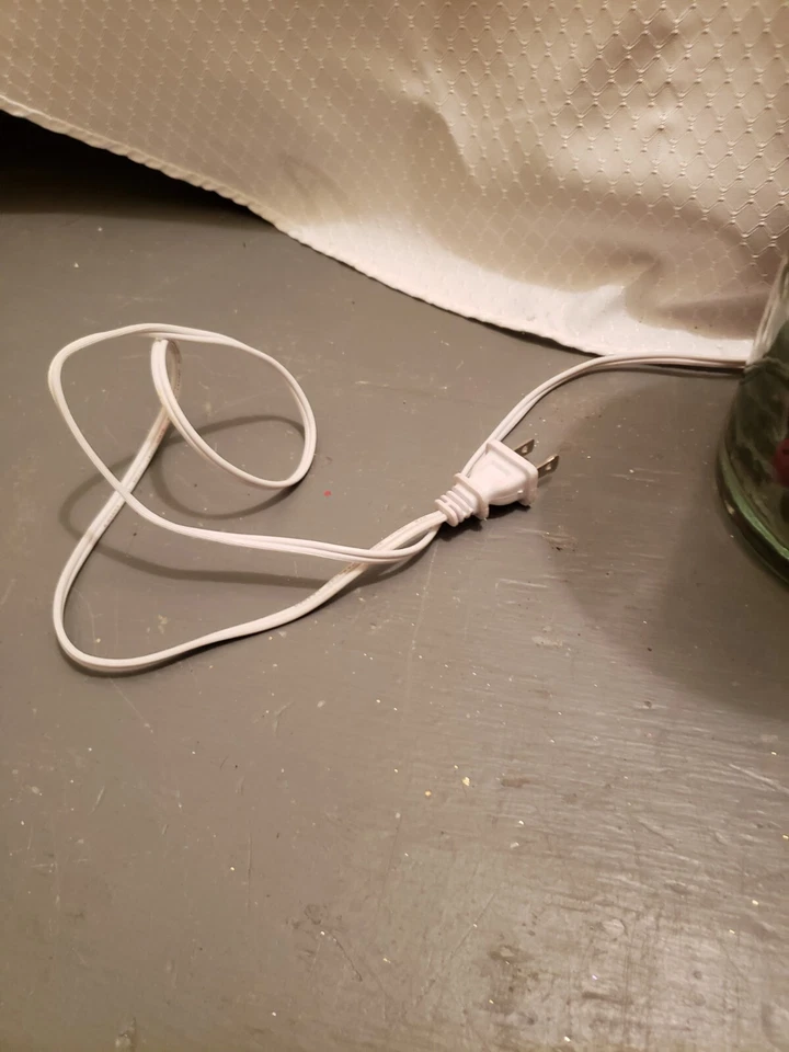 Lighted Glass Hurricane Hand Blown Metal Insert 6x9" Customize For Any Occasion - Image 4 of 4