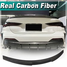 Fit for BMW G22 428i 430i G82 M4 2020-24 REAL CARBON Rear Trunk Spoiler Wing Lip
