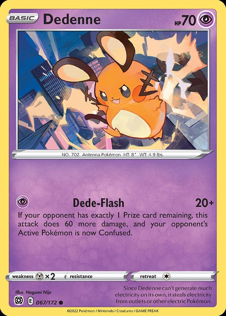 Pokemon Dedenne (67/186) Brilliant Stars NM