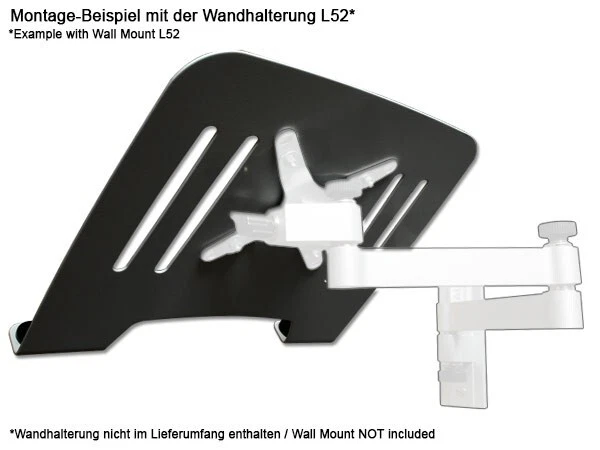 Universal Laptop Notebook Halterung Ablage für VESA 75 Wand Tischhalterung - Bild 4 von 4