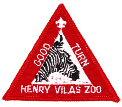 Good Turn Henry Vilas Zoo Zebra Four Lakes Council Patch Wisconsin WI Boy Scouts