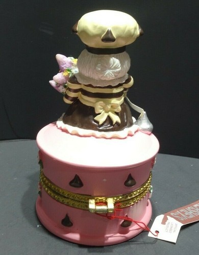 Kurt Adler Ms. Hershey Elf Pink Trinket Box 2003 Estatuilla Coleccionable Hershey's - Imagen 3 de 11
