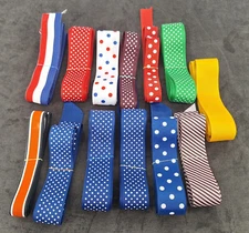 Large Mixed Lot of Ribbons Trims Sewing Craft Various Sizes, Colors and Patterns