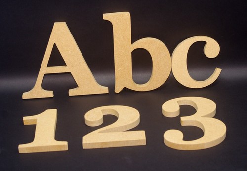Wooden Letters-From 10 cm to 50 cm high-MDF-9 or 18 mm-painted or plain-GEORGIA - Picture 5 of 16