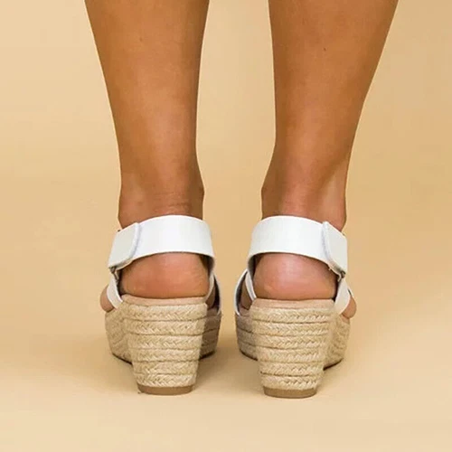 Sandalias de mujer plataforma zapatos tacón de cuña ocio cómodas sandalias DE - Imagen 2 de 8