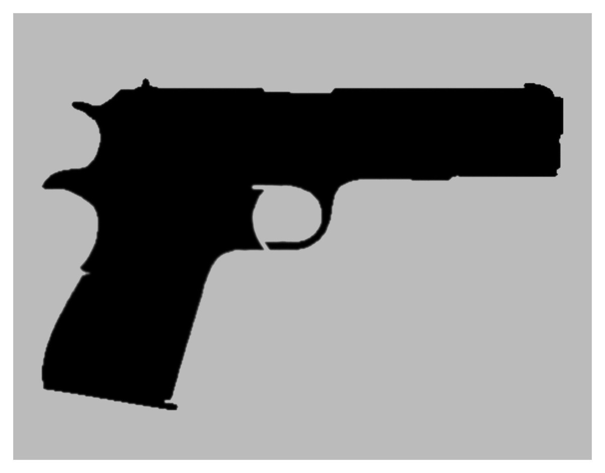 Gun Pistol Colt 1911 Stencil 8.5 gun-pistol-colt-1911-stencil-8-5-x-11-sheet-fast-free-shipping-ebay