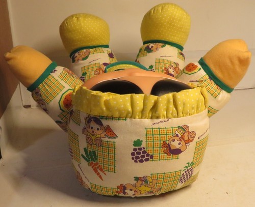 Vintage Turma Da Monica Gang Plush Vinyl Face Doll Brasil Watermelon Bib MAGALI - Picture 11 of 23