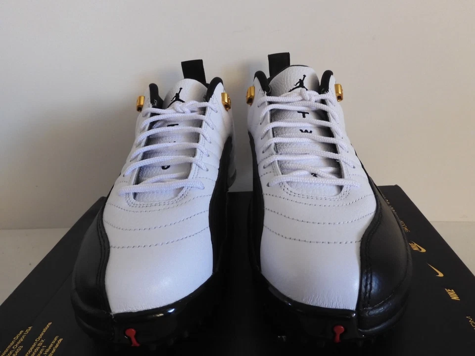 NIKE AIR JORDAN XII 12 BAJOS RETRO 12" TACOS DE GOLF BLANCO-TAXI TALLA 7.5 [DH4120-100] Foto 3 de 4